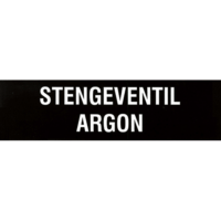 GASSKILT (STENGEVENTIL ARGON)