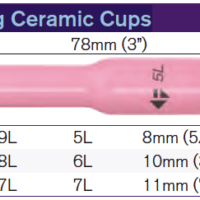 Parweld TIG Pro Long Ceramic Cups "B"