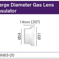 Parweld TIG Pro Large Diameter Gas Lens Insulator "L"