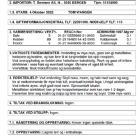 SIKKERHETS DATABLAD CUPA 5 (Din L-Ag 5P)