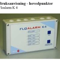 BRUKSANVISNING FLOALARM K4